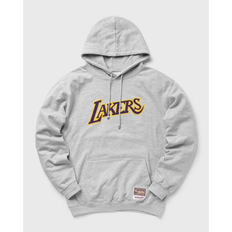 Mitchell &amp; Ness Team Logo Hoody Los Angeles Lakers M HDSSINTL1050-LALGREY Clothing/Lifestyle/Mitchell & Ness Your Sports Performance