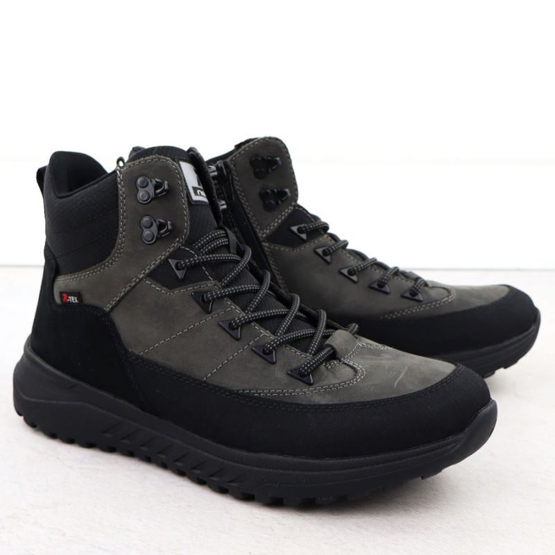 Men's leather waterproof boots gray Rieker U0174-42 Footwear Your Sports Performance