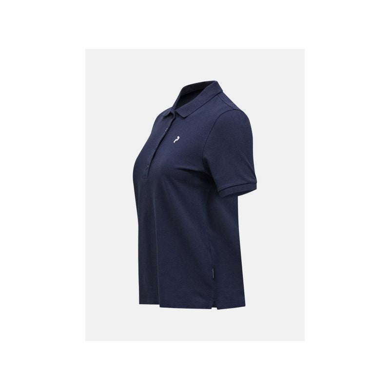 PEAK PERFORMANCE Women's Classic Cotton Polo T-shirt, navy blue