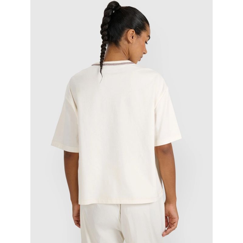 Women's oversize printed T-shirt 4F 4FRSS25TTSHF2979-11S *Kategoria tymczasowa Your Sports Performance