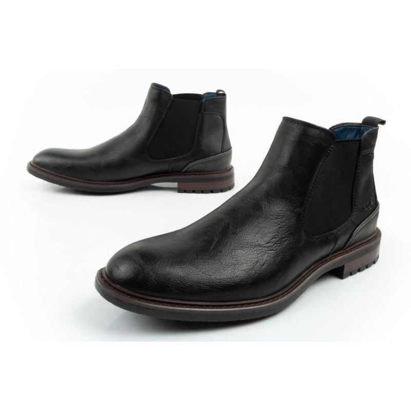 Wrangler Randy men's shoes Chelsea boots elegant fashionable slip-on black In preparation Your Sports Performance