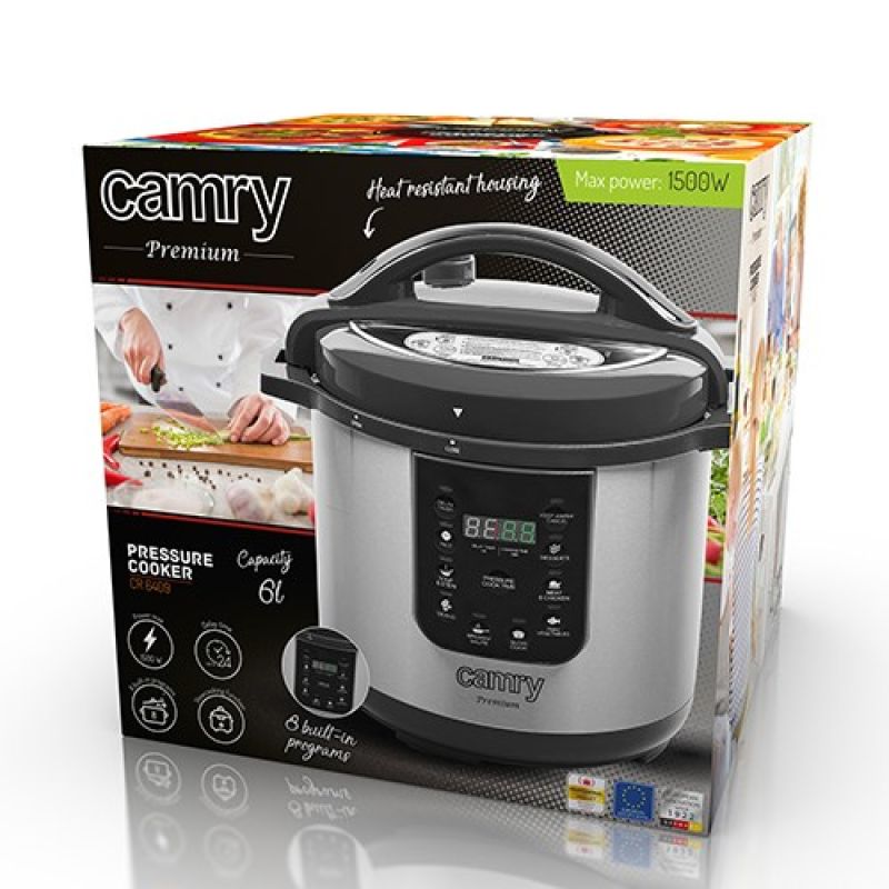 Pressure cooker CAMRY CR 6409 (silver) AGD - Produkty/Szybkowary Your Sports Performance