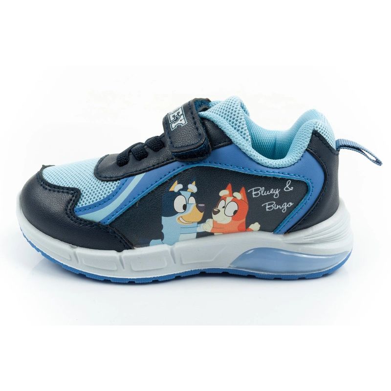 Leomil children's sports shoes Bluey sneakers light with velcro LED