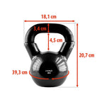 Kettlebell cast iron Black HMS KNV08