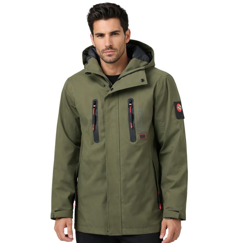 Geographical Norway AYOUBE KAKI DB MEN 009 Men’s Transitional Jacket (SZ2206H/GN-KAKI)