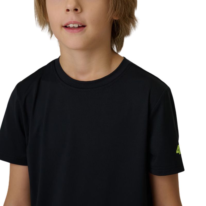 Boy's T-shirt 4F FNK M1966 deep black 4FJWSS26TFTSM1966 20S