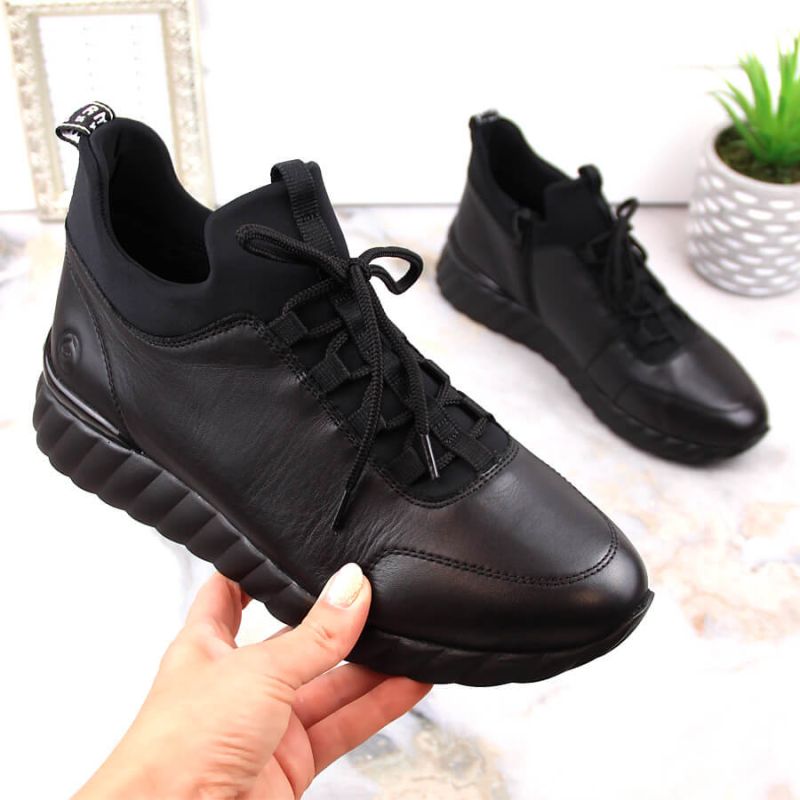 Rieker W RKR611B leather shoes black Footwear/Lifestyle/Rieker Your Sports Performance