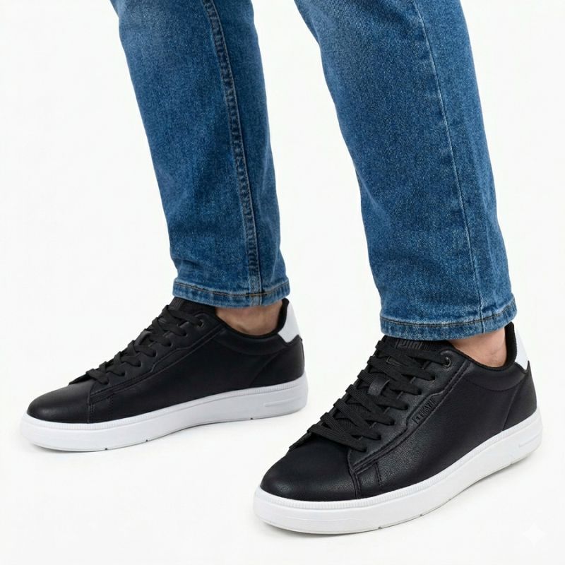 Men's sports shoes, eco-leather, black, Big Star TT174332 To be categorized Your Sports Performance