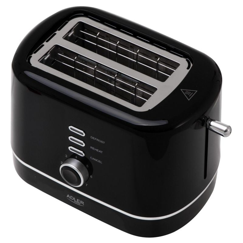 Toaster with grate ADLER AD 3224b black AGD - Produkty/Tostery Your Sports Performance