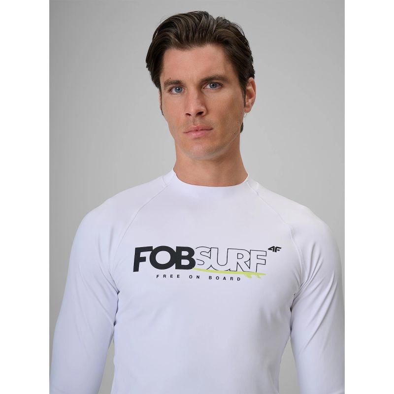 Longsleeve for swimming and water sports with UPF50+ filter men's 4F 4FRSS26TFWLM004-10S