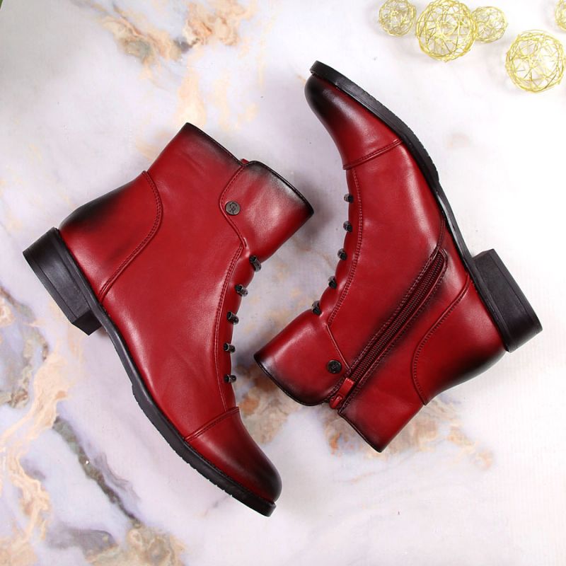 Jezzi W JEZ52G red insulated ankle boots with decorations Footwear/Outdoor/Jezzi Your Sports Performance