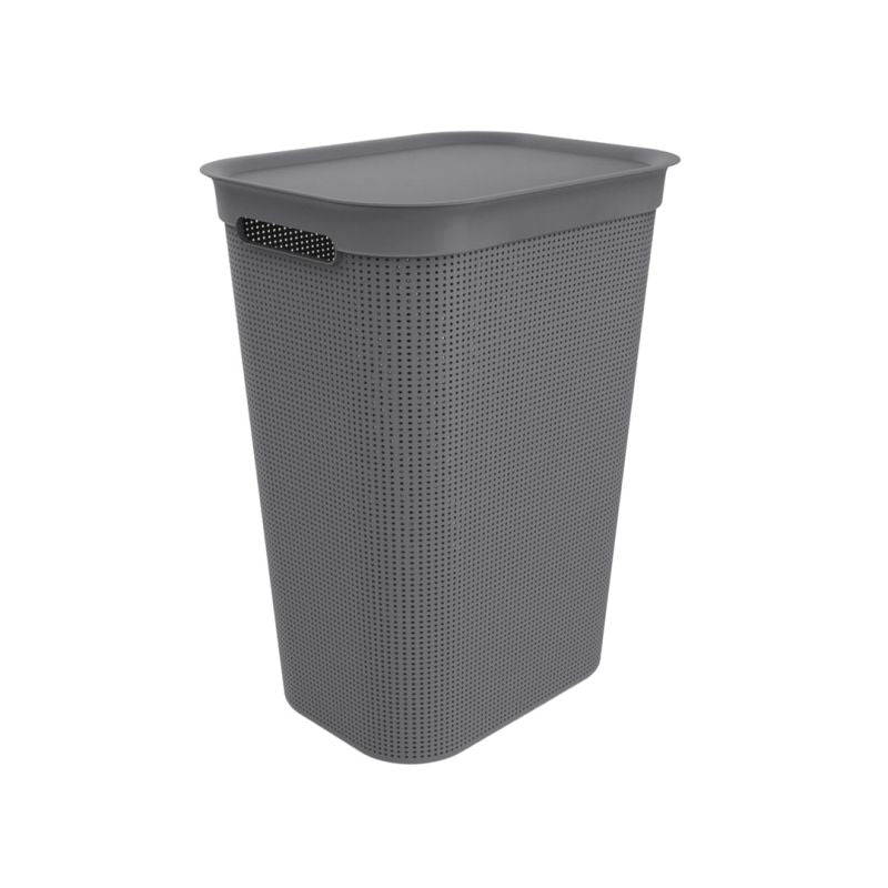 ROTHO Laundry basket 50L BRISEN anthracite Dla zwierząt/Miski, pojemniki i poidełka (uniwersalne) Your Sports Performance