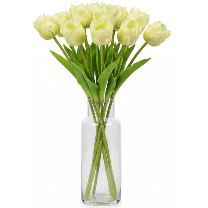 WHITE TULIP 38CM LIFE-LIKE SPRING DECORATION Home and Garden/Equipment Your Sports Performance