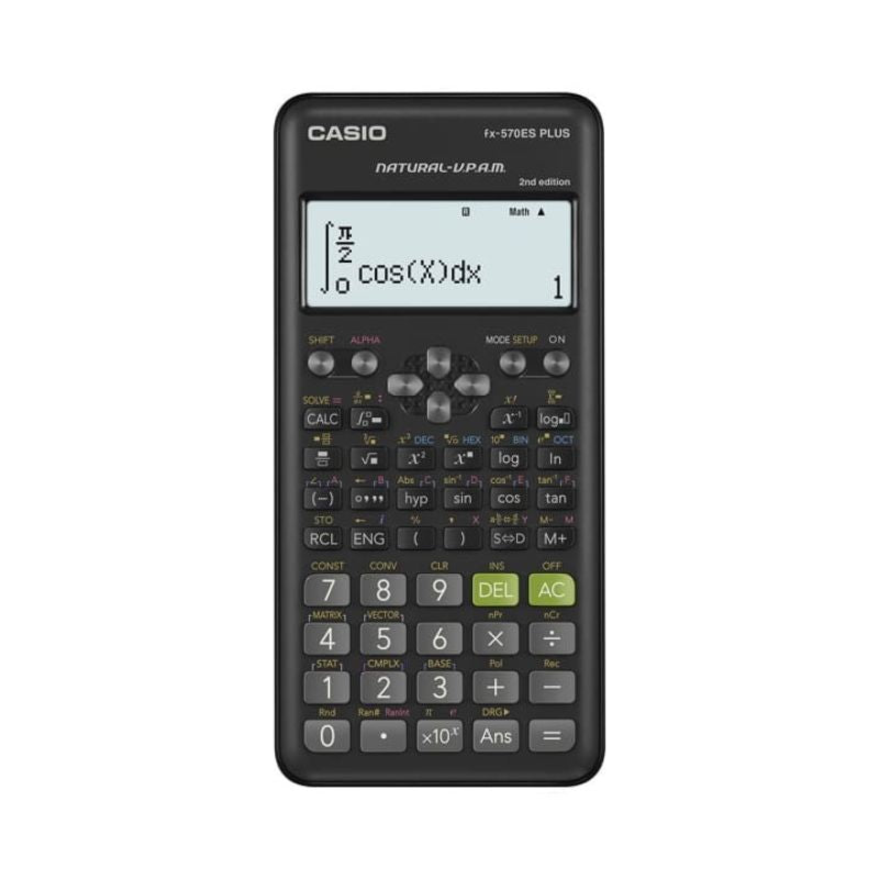 CASIO SCIENTIFIC CALCULATOR FX-570ESPLUS-2-B, 417 FUNCTIONS, 77X162MM, BLACK In preparation Your Sports Performance