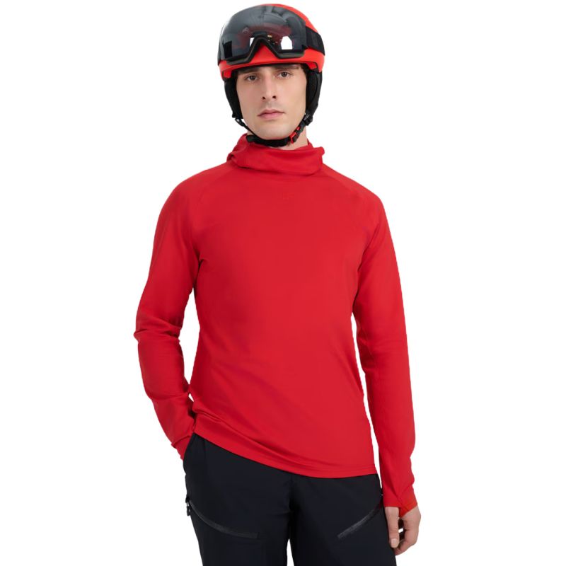 Men's thermal sweatshirt 4F M100 dark red 4FWAW25UBRUM100 61S In preparation Your Sports Performance