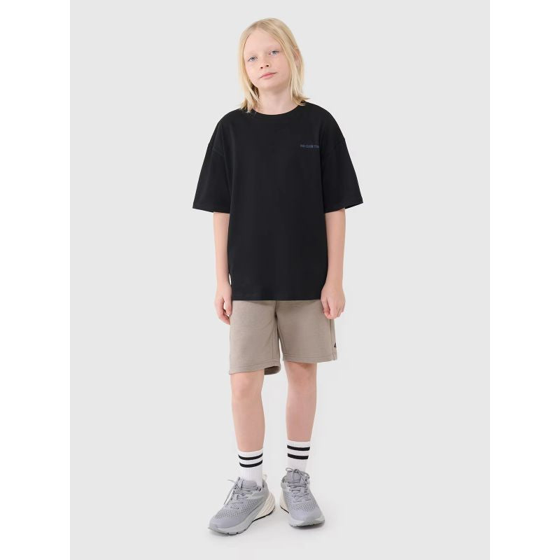 Boy's oversize T-shirt with inscription 4F 4FJWSS25TTSHM2184-20S *Kategoria tymczasowa Your Sports Performance