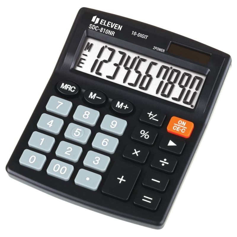 ELEVEN SDC-810NR black desktop calculator replaces Citizen In preparation Your Sports Performance