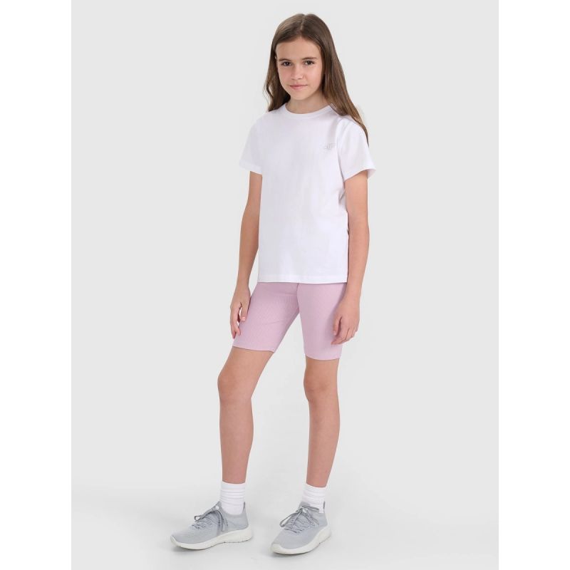 Regular plain T-shirt (SET OF 2) for children 4F 4FJRAW25TTSHU3157-91S *Kategoria tymczasowa Your Sports Performance