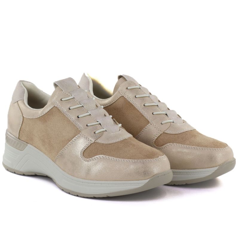 Women's sports shoes classic gold M.Daszyński MR24129 M. Daszyński