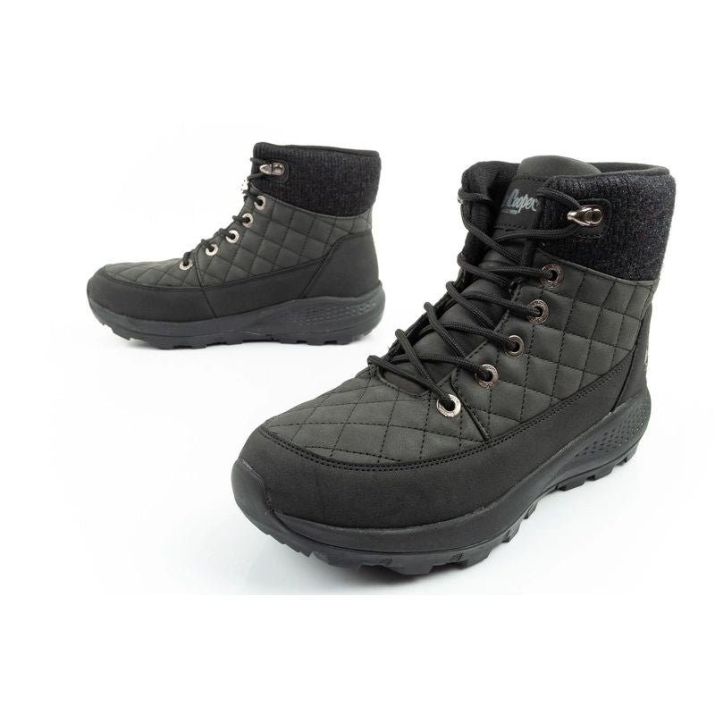 Lee Cooper women's winter hiking sports shoes, insulated, black, eco-leather Lee Cooper