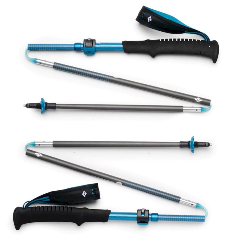 Black Diamond DISTANCE CARBON FLZ POLES 110-125 cm trekking poles Akcesoria sportowe i turystyczne/Kije do Nordic Walking i trekkingu Your Sports Performance