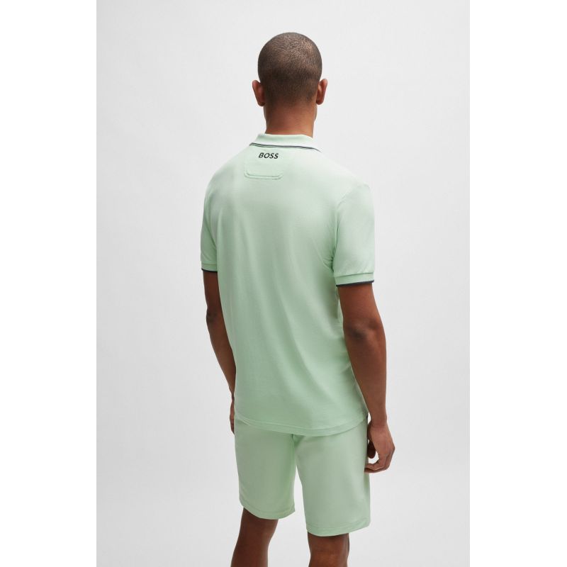 Boss Paddy Pro Open Green Men's Regular Fit Polo Shirt (50469102-388) Boss