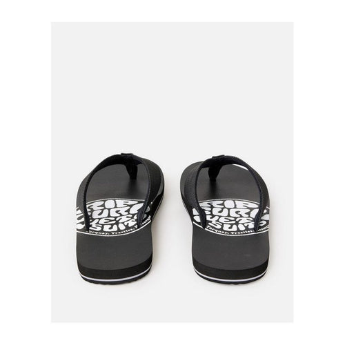RIP CURL Ripper Bloom Open Toe Beach Flip-Flops Black