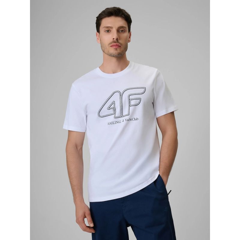 Men's regular T-shirt with 4F logo 4FRSS26TTSHM3999-10S 4f