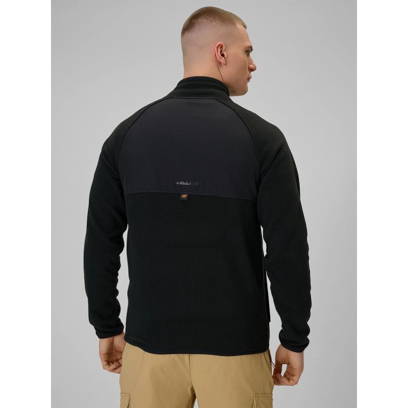 Regular men's fleece with stand-up collar 4F 4FRAW25TFLEM446-20S