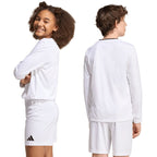 adidas Entrada 26 Long Sleeve Jersey Kids’ Shirt, White, KF5874