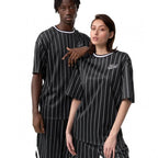 Karl Kani Chest Varsity Pinstripe Mesh Tee Light M 6038524 Clothing/Lifestyle/T-shirts/Karl Kani Your Sports Performance