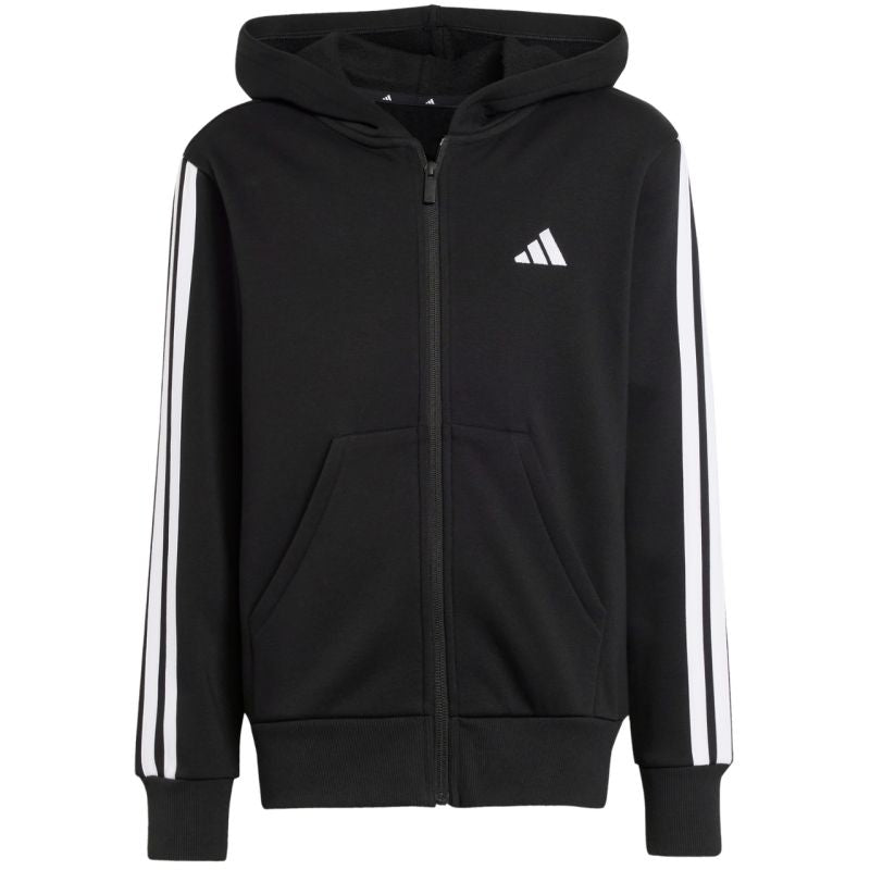 adidas Essentials Full-Zip Kids' Sweatshirt Black and White JD6494 In preparation Adidas