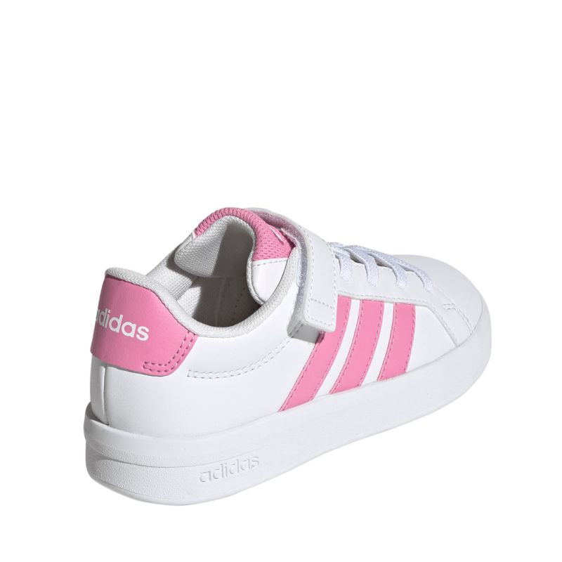 Adidas Grand Court 3.0 kids' shoes white and pink JP9371