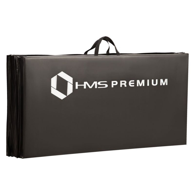 Folding gymnastics mattress black 2400x1200x50mm HMS MGS01 In preparation Your Sports Performance