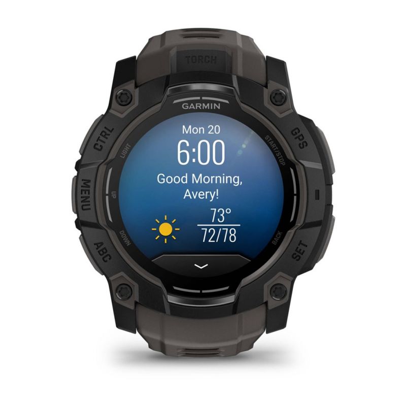Garmin Instinct 3 – 50 mm AMOLED Black met charcoal band watch Akcesoria sportowe i turystyczne/Zegarki sportowe Your Sports Performance
