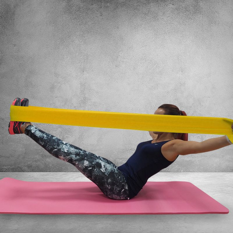 Fitness rubber PROFIT LONG LIGHT 200x15x0,35cm yellow DK 2227 Accessories/Training equipment Your Sports Performance