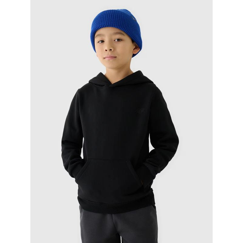 Boy's sweatshirt with hood, open, 4F Junior 4FJWMM00TSWSM1292-20S *Kategoria tymczasowa Your Sports Performance