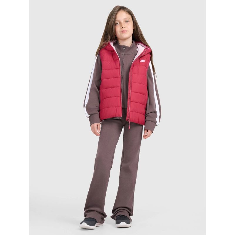 Girls' down vest with synthetic filling 4F 4FJRAW25TVJAF322-54S *Kategoria tymczasowa Your Sports Performance
