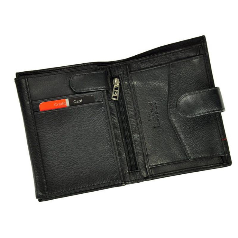 Pierre Cardin Men's Leather Wallet Vertical Zipper - 326A-TILAK15 Akcesoria i sprzęt koszykarski/Torby i plecaki Your Sports Performance