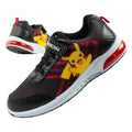 Leomil children's sports shoes Pokemon sneakers lightweight with velcro LED black Leomil