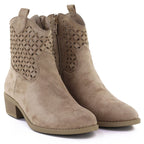 Women's openwork brown cowboy boots Jezzi RMR2353-16 To be categorized Your Sports Performance