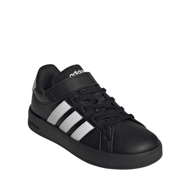 Adidas Grand Court 3.0 Kids Shoes Black and White KJ4369