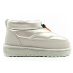 D.Franklin women's snow boots winter fashionable insulated ankle boots silver D.Franklin