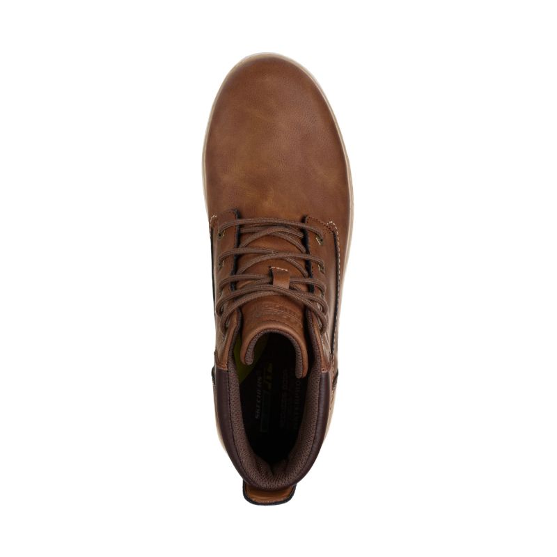Skechers Garlan Deno Men's Shoes Brown 205235 BRN