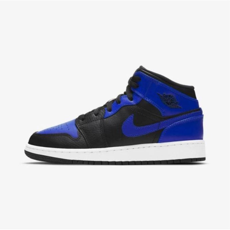 Air Jordan 1 Mid Hyper Royal GS Kids' Shoes - 554725-077 Obuwie/Buty na co dzień Your Sports Performance