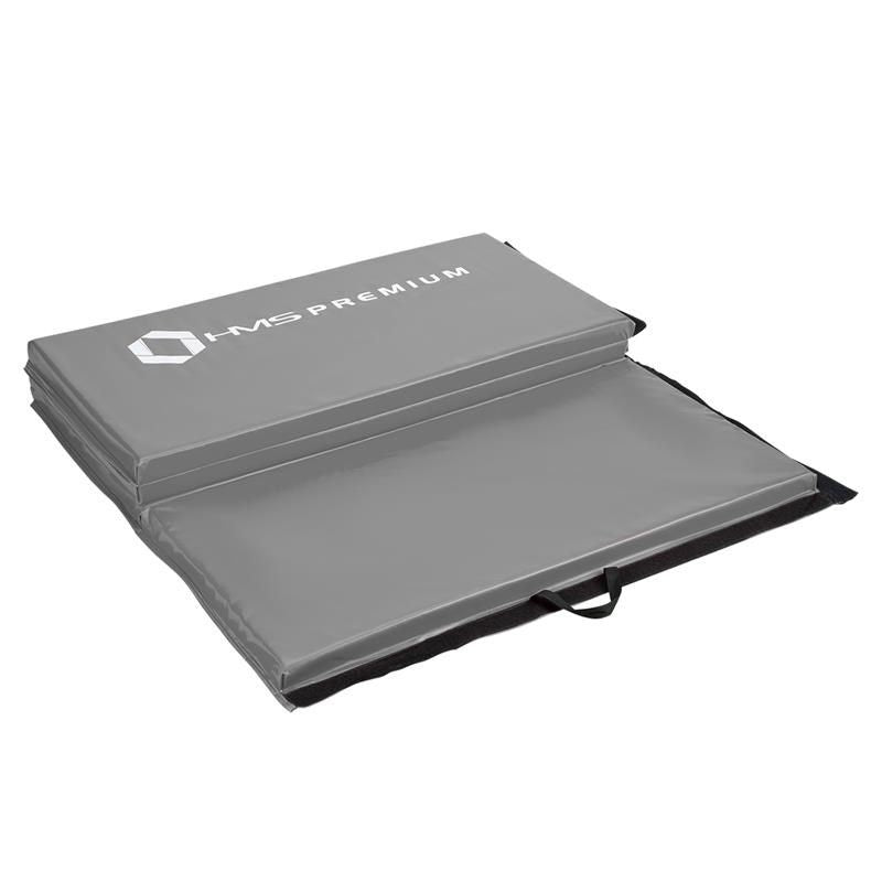 Folding gymnastic mattress gray 2400x1200x50mm HMS MGS01 In preparation Your Sports Performance