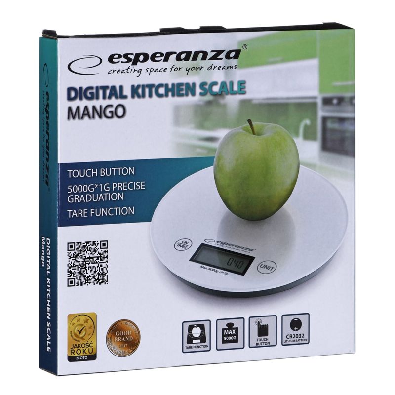 Esperanza Mango EKS003W kitchen scale (white) AGD - Produkty/Wagi kuchenne Your Sports Performance