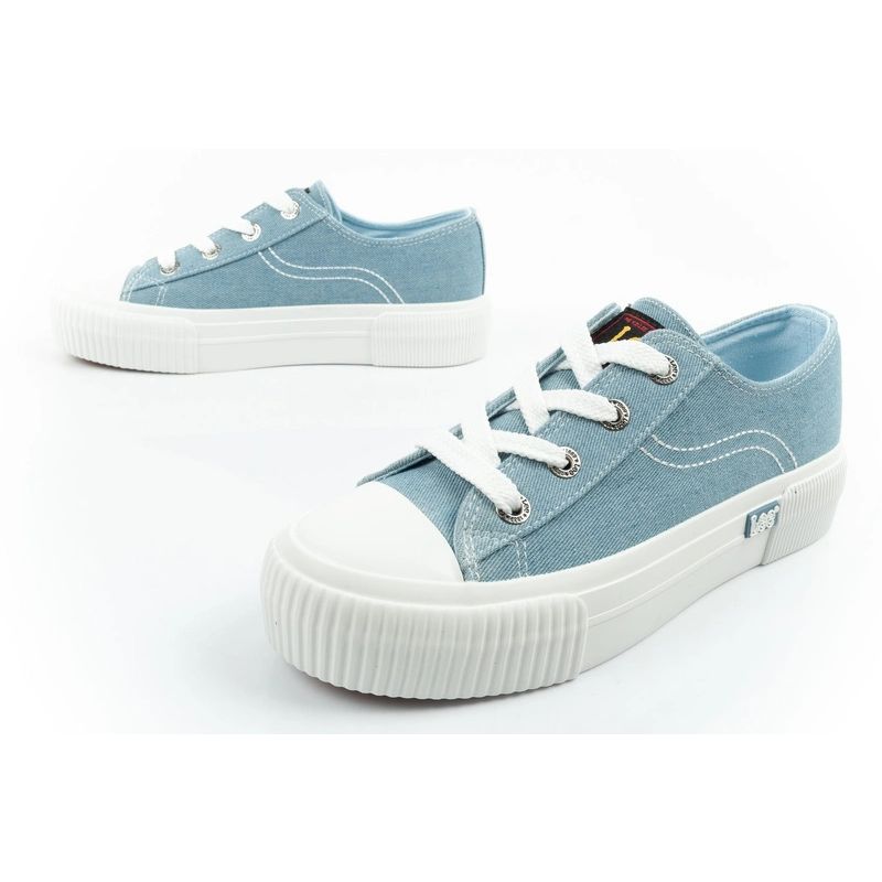 Lee women's sports shoes Isla sneakers blue platform Lee