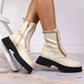 Leather ankle boots with a chain insulated Artiker W HBH40 Footwear/Outdoor/Artiker Your Sports Performance