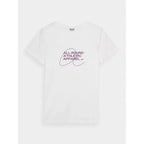 Women's slim T-shirt with print 4F 4FRSS24TTSHF2499-10S *Kategoria tymczasowa Your Sports Performance